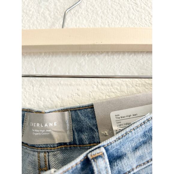 Everlane The Way-High Straight Jean Light Indigo 29 Regular NWT - Picture 6 of 10